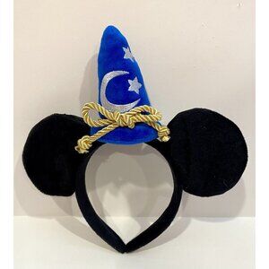 DISNEY SORCERER MICKEY Fantasia Plush MOUSE EARS Wizard Headband HAT Hairband